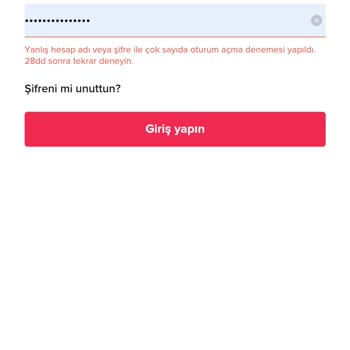 TikTok Güvenilir Bir Cihazdan Giriş Yapın Hatası