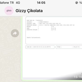 Gizzy Çikolata Bebek Çikolatası Siparişim Gelmedi