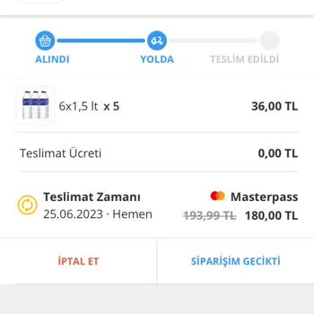 Bisu Siparişim Neredeyse 2 Gündür Yolda Görünüyor