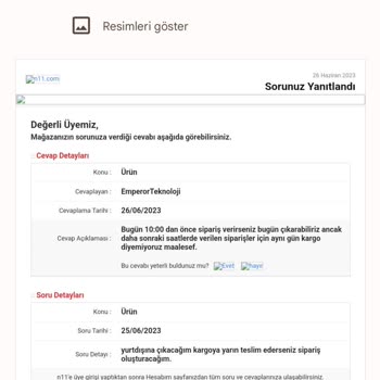 Emperor İletişim Beni Mağdur Etti