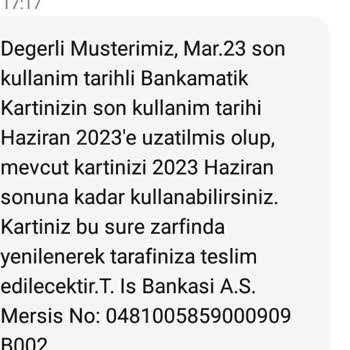 İş Bankası Kart Yenileme Sorunu