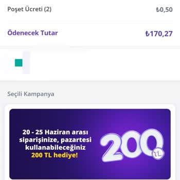 Getir Büyük Tanımlı Kampanya Sorunu