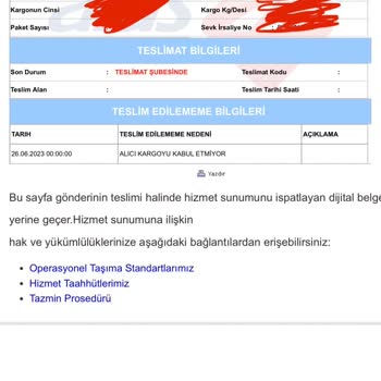 Aras Kargo 'nun Müşteriye Karşı Sorumsuzluğu