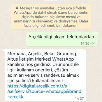 Arçelik 444 08 88 İletişim Engeli