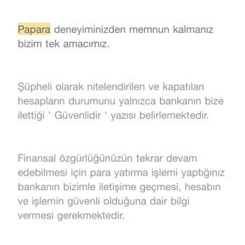 Papara Güvenlik Blokesi 1