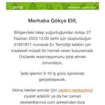 Armut.com Un Beni Ortada Bırakması