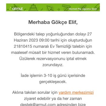 Armut.com Un Beni Ortada Bırakması