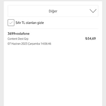 Vodafone Hattımdan İzin Almadan 70 TL Kesinti Yapıldı