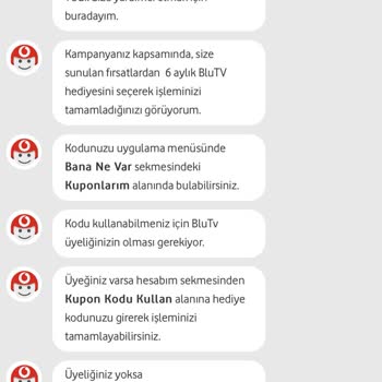 Vodafone Blu TV Kodu Gözükmüyor