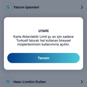 Paycell Hazır Limit Problemi
