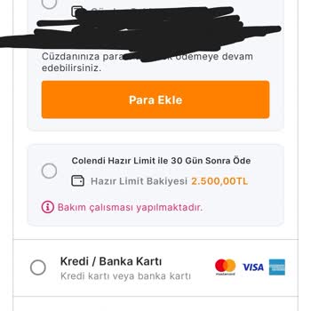 Moneypay Hazır Limit Kullanılmıyor