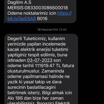 CK Boğaziçi Elektrik Taksit Ve Güncelleme