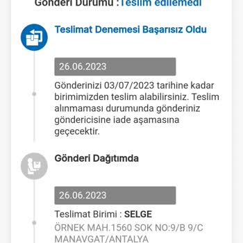 MNG Kargo'nun 648871915919 Numaralı Kargosu