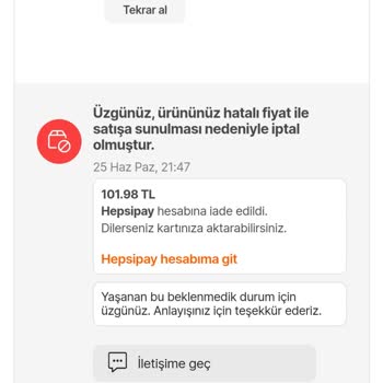 Hepsiburada Com Dan Aldığım Ürünlerin Gönderilmesini İstiyorum