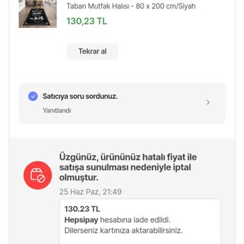 Hepsiburada Com Dan Aldığım Ürünlerin Gönderilmesini İstiyorum