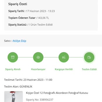 Çiçek Sepeti Teslim Edilmemiş Ürün