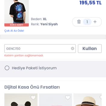 LCW Katılım Şartları Sağlanamadı Hatası