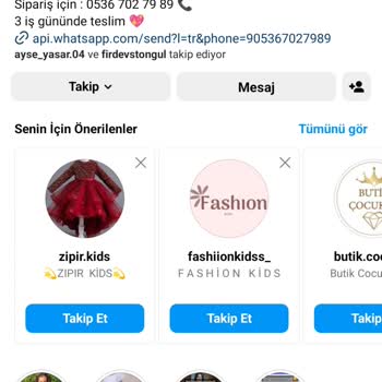 Bebek_giyimdunyasii (Instagram) Sosyal Hesap Üzerinden Yanlış Sipariş