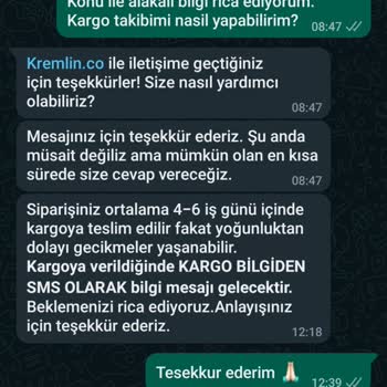 Kremlin.co Shopier Mağazasından Aldığım Ürün Hakkında Hiçbir Geri Dönüş Alamıyorum