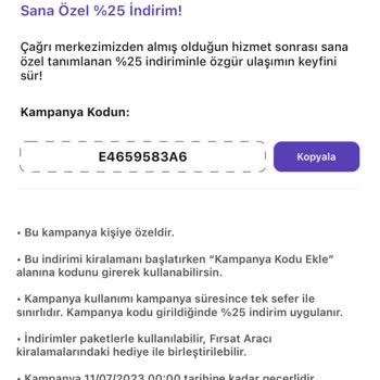 MOOV Kupon Kodu Yanlış Verilmiş