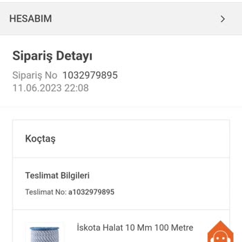 Koçtaş'tan Aldığım Ürün Gönderilmiyor