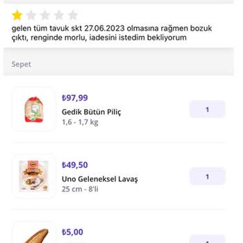 Getir Müşteri Hizmetleri İlgisizliği Ve Ürün İade Edilmemesi