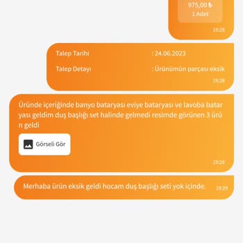 Şenpres Eksik Kargolu Ürünler