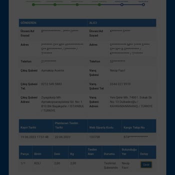 Sürat Kargo Zamanında Kargo Teslim Edilmemesi