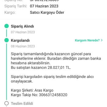 Aras Kargo Ürünümü Kaybetti ve 3 Haftadır Bulunamıyor!