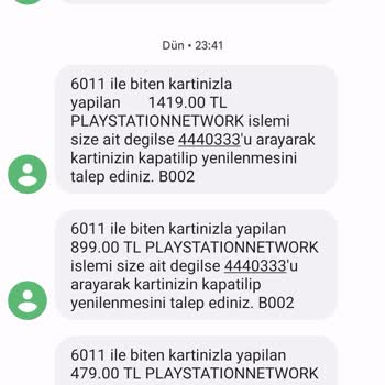 Garanti BBVA Kredi Kartımdan Habersiz İşlem Yapılmış