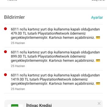 Garanti BBVA Kredi Kartımdan Habersiz İşlem Yapılmış