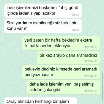 Eyyo Butik İademi Gerçekleştirmedi