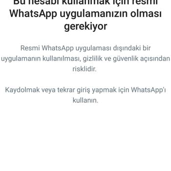 WhatsApp Hesabıma Erişim Engeli