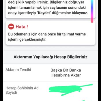 PTT Bank Hesabıma Para Aktaramıyorum