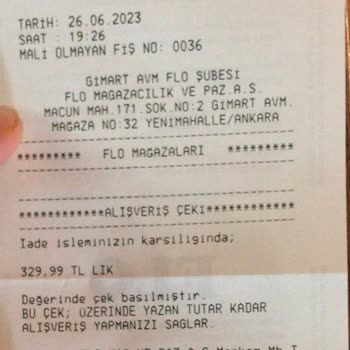 FLO Ayakkabı FLO Para İadesi Yapmıyor