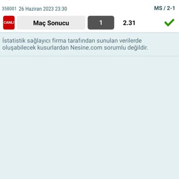 Nesine Tutan Kupon İptali