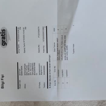 Gratis'in Haksız Yere Benden Fazla Para Alması