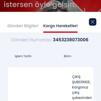 Aras Kargo Kayıp Kargo Paketi