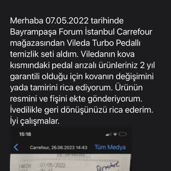 Vileda Turbo Pedallı Ürün Arızası