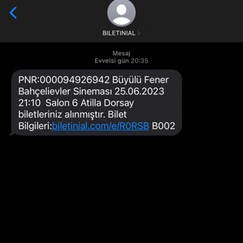 Biletinial Sinema Bileti