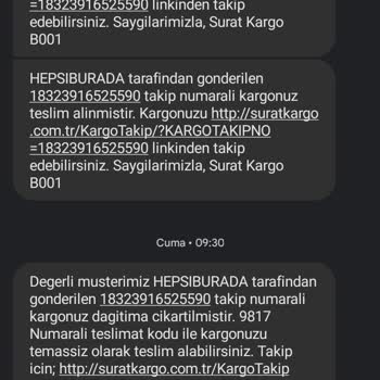 Sürat Kargo Düden Kargoyu Getirmedi