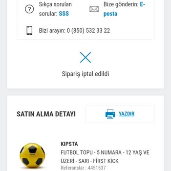 Decathlon Kipsta Futbol Topu Keyfi İptal