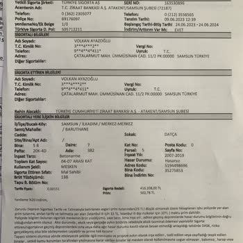 Ziraat Bankası Özel Konut Sigortası