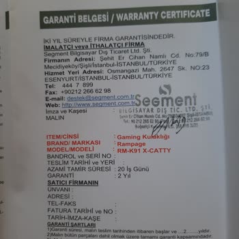 Rampage Kulaklığın Kulak Pedi Delik Çıktı