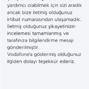 Vodafone Fahiş İnternet Aşım Ücreti İade Talebi