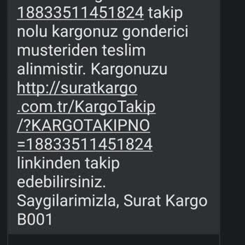 Sürat Kargo Yanlış Gönderimden Dolayı Zarardayım