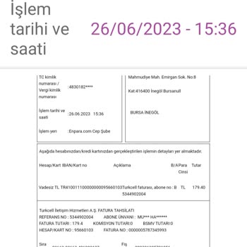 Turkcell Yanlış Fatura Ödeme