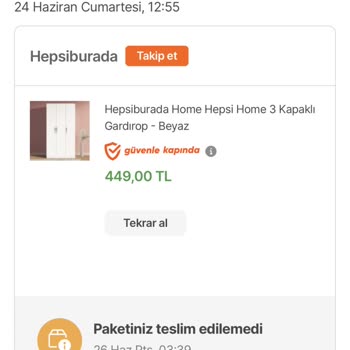 Hepsiburada Hepsijet XL Mağduriyeti