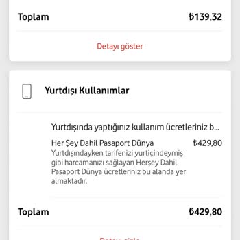 Vodafone Haksız Fatura- Kötü Hizmet
