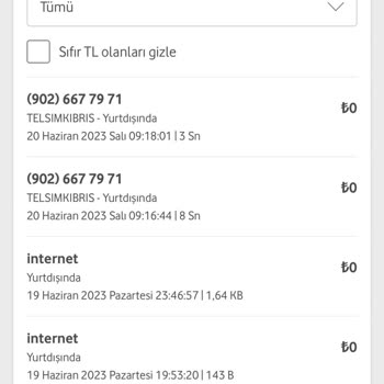 Vodafone Haksız Fatura- Kötü Hizmet